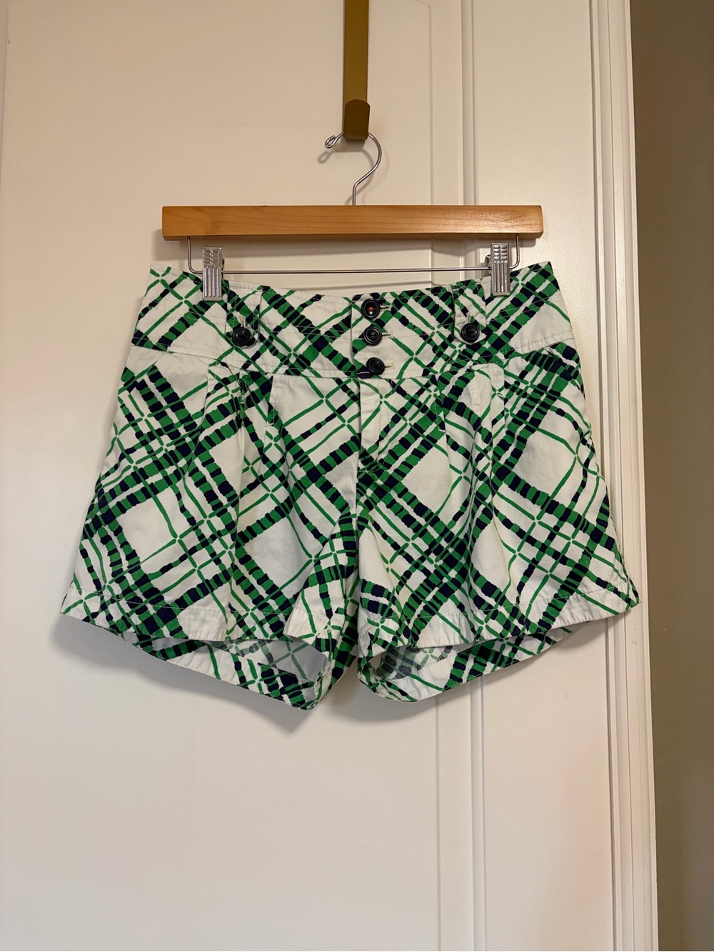 Anthropologie Heatwave Plaid High-Waist Women's Shorts
